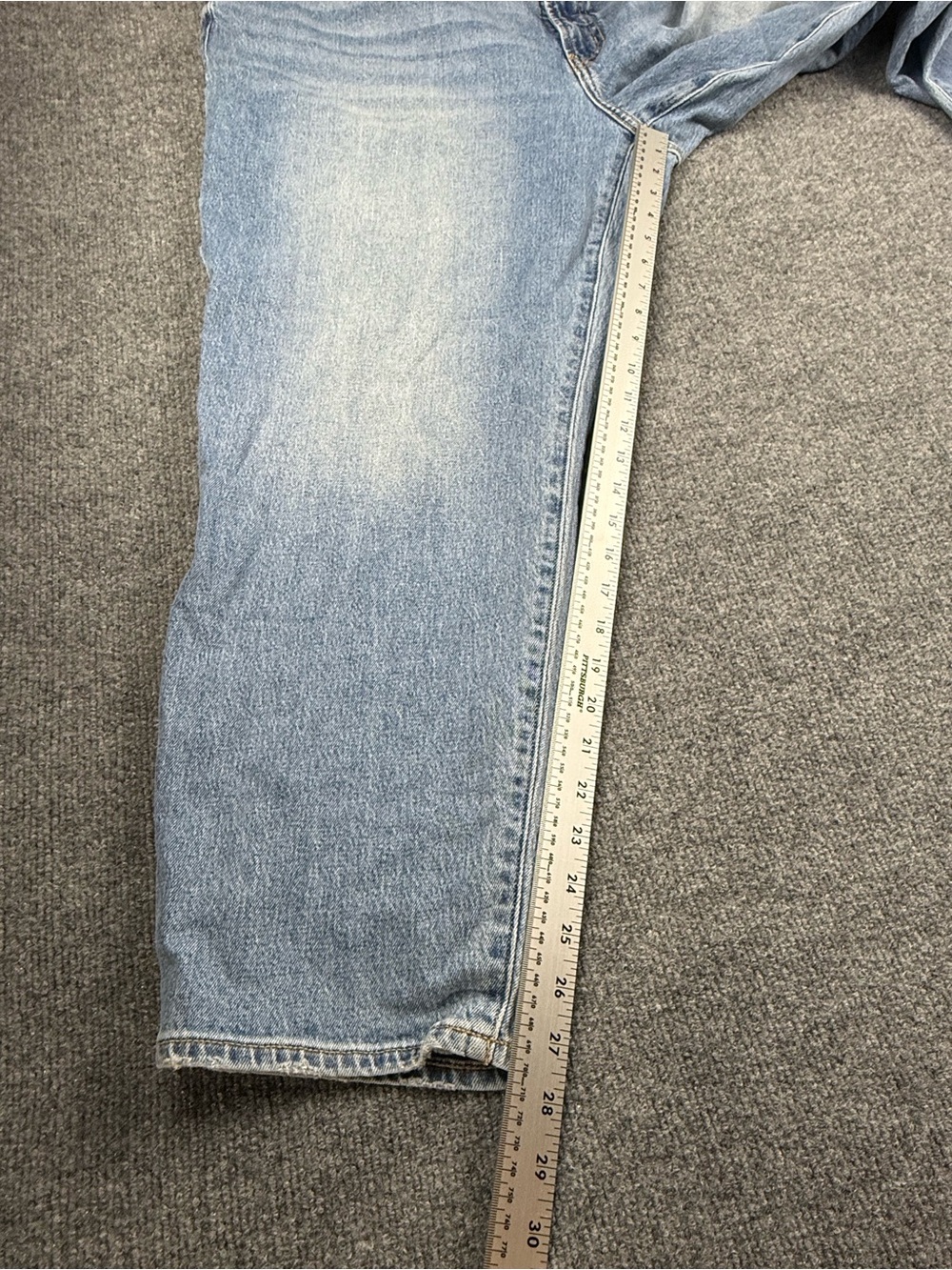 Old Navy OG Straight High Rise Jeans, Blue, Size 24 - Picture 7 of 9